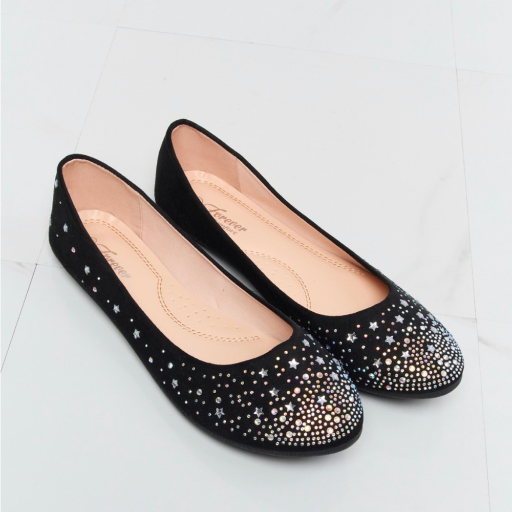 Link Star Rhinestone Flats